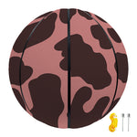 Red Brown Cow Print Basketball