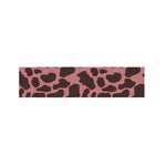 Red Brown Cow Print Bed Runner