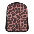 Red Brown Cow Print Casual Backpack