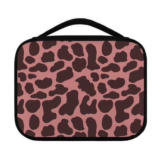 Red Brown Cow Print Classic Bible Case