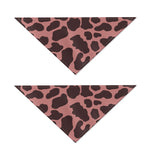 Red Brown Cow Print Dog Bandana