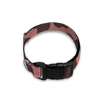 Red Brown Cow Print Dog Collar