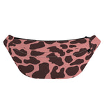 Red Brown Cow Print Fanny Pack