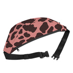 Red Brown Cow Print Fanny Pack