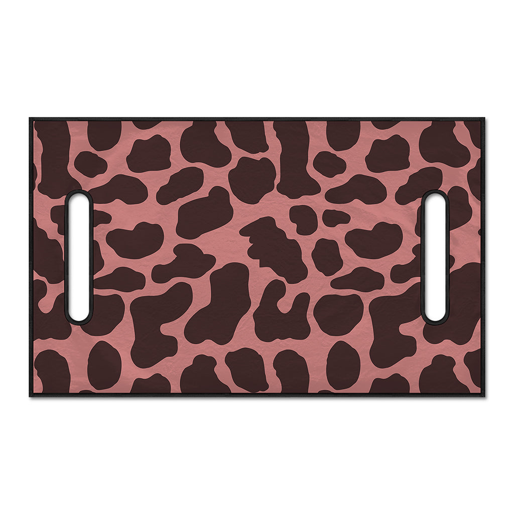 Red Brown Cow Print Golf Cart Seat Cover