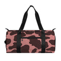 Red Brown Cow Print Gym Bag