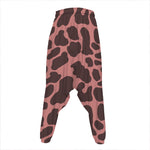 Red Brown Cow Print Hammer Pants