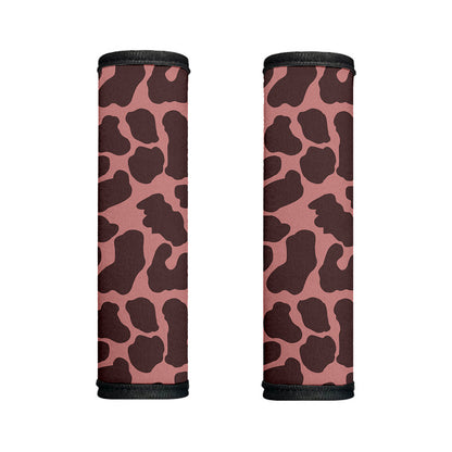 Red Brown Cow Print Handle Covers
