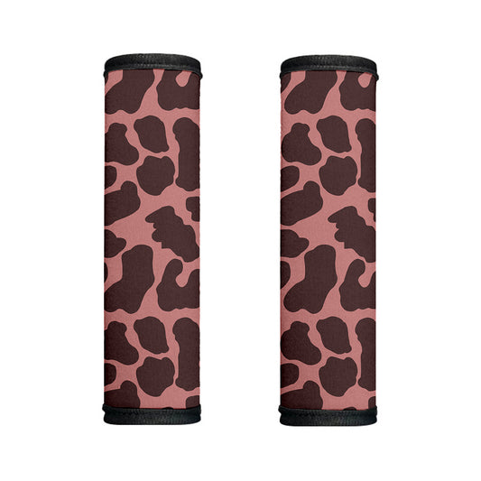 Red Brown Cow Print Handle Covers