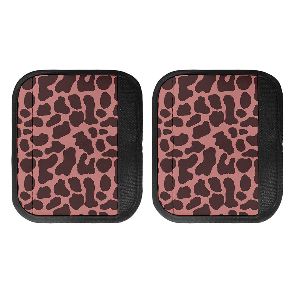 Red Brown Cow Print Handle Covers