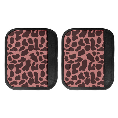Red Brown Cow Print Handle Covers