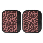 Red Brown Cow Print Handle Covers