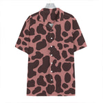 Red Brown Cow Print Hawaiian Shirt