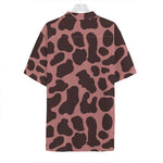 Red Brown Cow Print Hawaiian Shirt