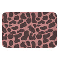 Red Brown Cow Print Indoor Door Mat
