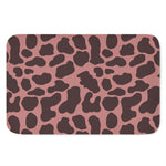 Red Brown Cow Print Indoor Door Mat