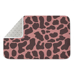 Red Brown Cow Print Indoor Door Mat