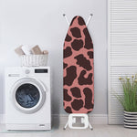 Red Brown Cow Print Ironing Board Cover