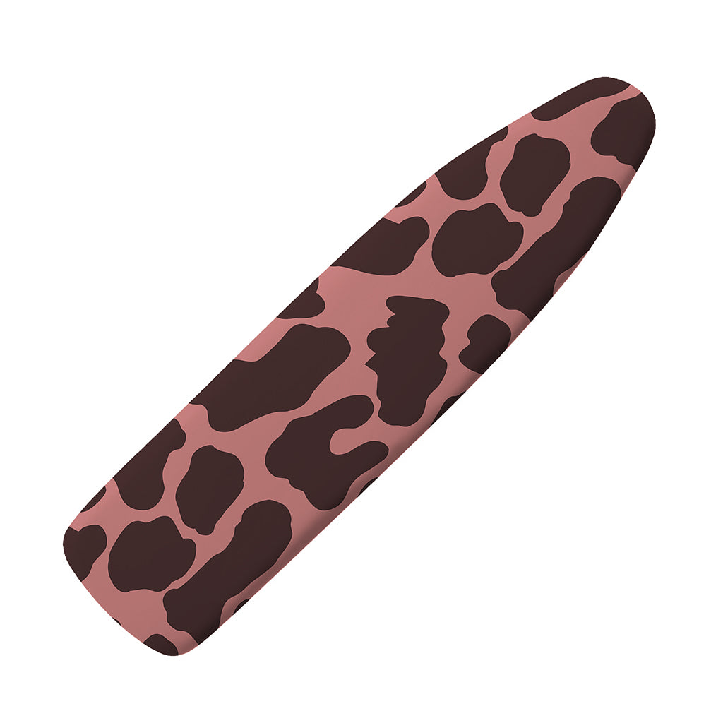 Red Brown Cow Print Ironing Board Cover