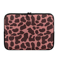 Red Brown Cow Print Laptop Sleeve