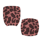 Red Brown Cow Print Office Chair Cover