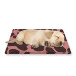 Red Brown Cow Print Pet Cooling Mat Cover
