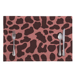 Red Brown Cow Print Placemat