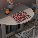Red Brown Cow Print Placemat