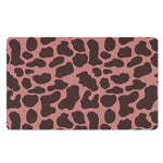 Red Brown Cow Print Polyester Doormat