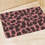 Red Brown Cow Print Polyester Doormat