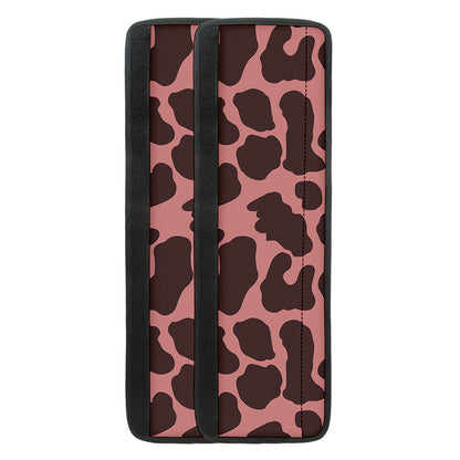 Red Brown Cow Print Refrigerator Handle Covers