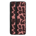 Red Brown Cow Print Refrigerator Handle Covers