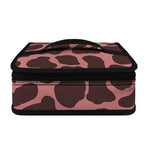 Red Brown Cow Print Small Lunch Bag
