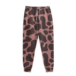 Red Brown Cow Print Sweatpants