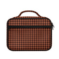 Red Brown Houndstooth Pattern Print Briefcase Bible Bag