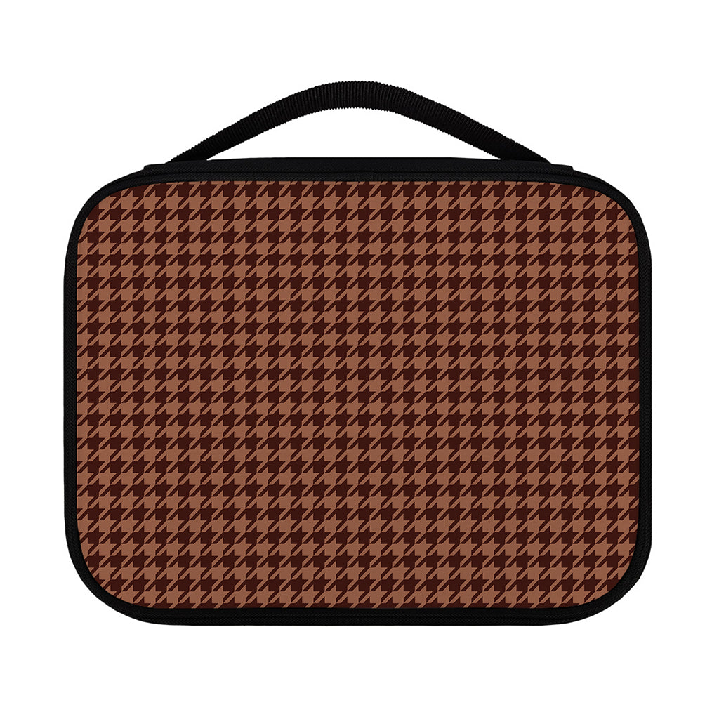 Red Brown Houndstooth Pattern Print Classic Bible Case