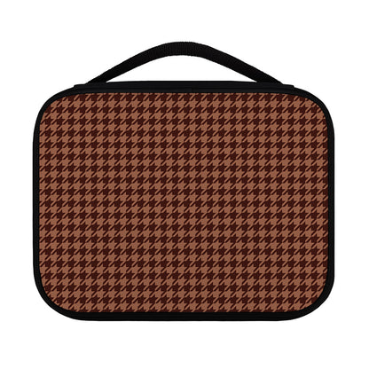Red Brown Houndstooth Pattern Print Classic Bible Case