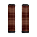 Red Brown Houndstooth Pattern Print Handle Covers