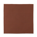 Red Brown Houndstooth Pattern Print Silk Bandana