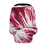 Red Cabbage Leaves Print Baby Seat Cover