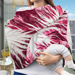 Red Cabbage Leaves Print Baby Seat Cover