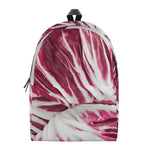 Red Cabbage Leaves Print Backpack