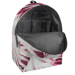 Red Cabbage Leaves Print Backpack