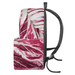 Red Cabbage Leaves Print Backpack