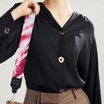 Red Cabbage Leaves Print Bag Strap