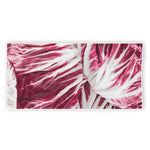 Red Cabbage Leaves Print Beach Towel