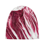 Red Cabbage Leaves Print Beanie