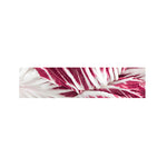 Red Cabbage Leaves Print Bed Runner