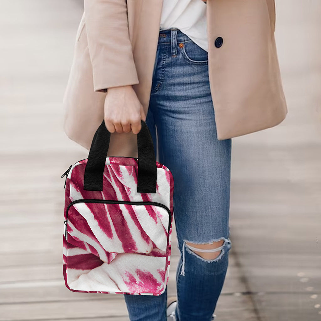 Red Cabbage Leaves Print Bible Tote Bag