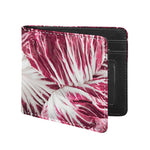Red Cabbage Leaves Print Bifold Wallet